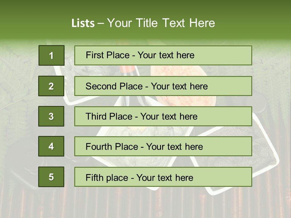 Healthy Setting Spoon PowerPoint Template