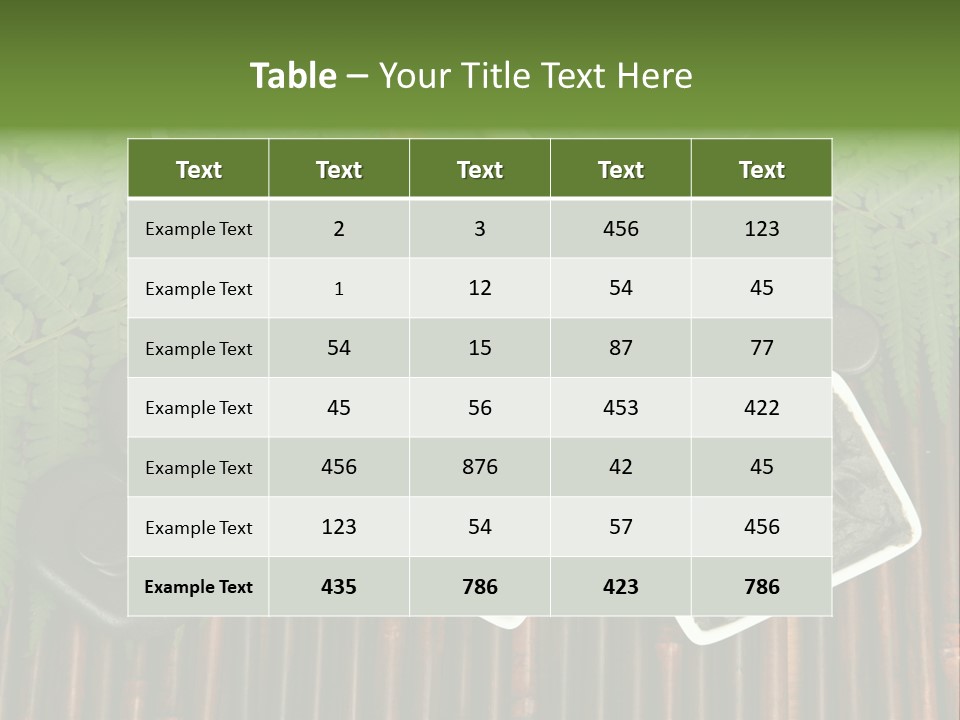 Healthy Setting Spoon PowerPoint Template