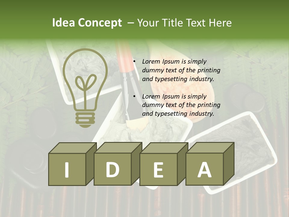 Healthy Setting Spoon PowerPoint Template