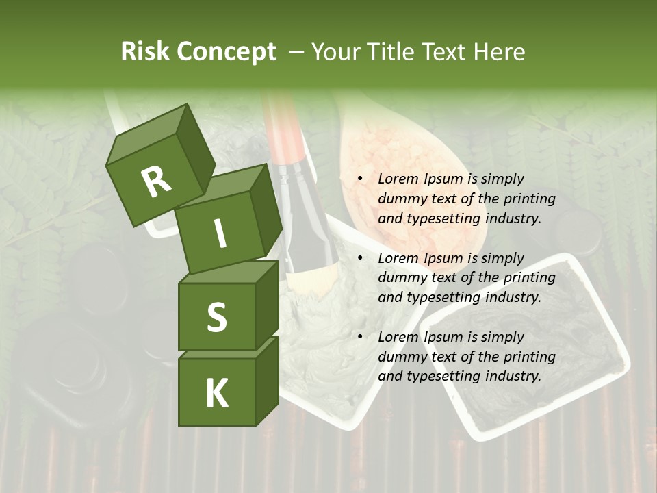 Healthy Setting Spoon PowerPoint Template