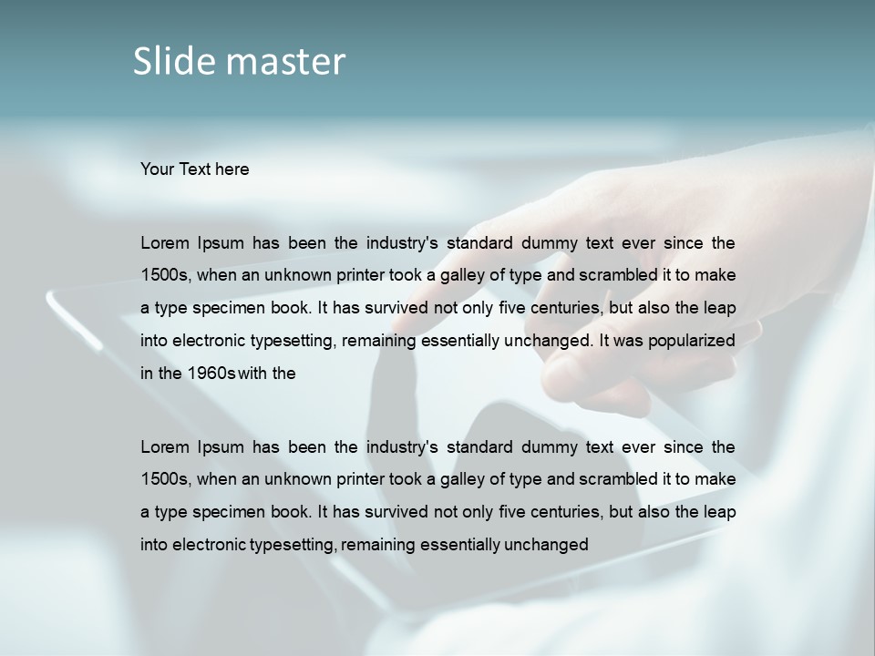 Adult Showing Object PowerPoint Template