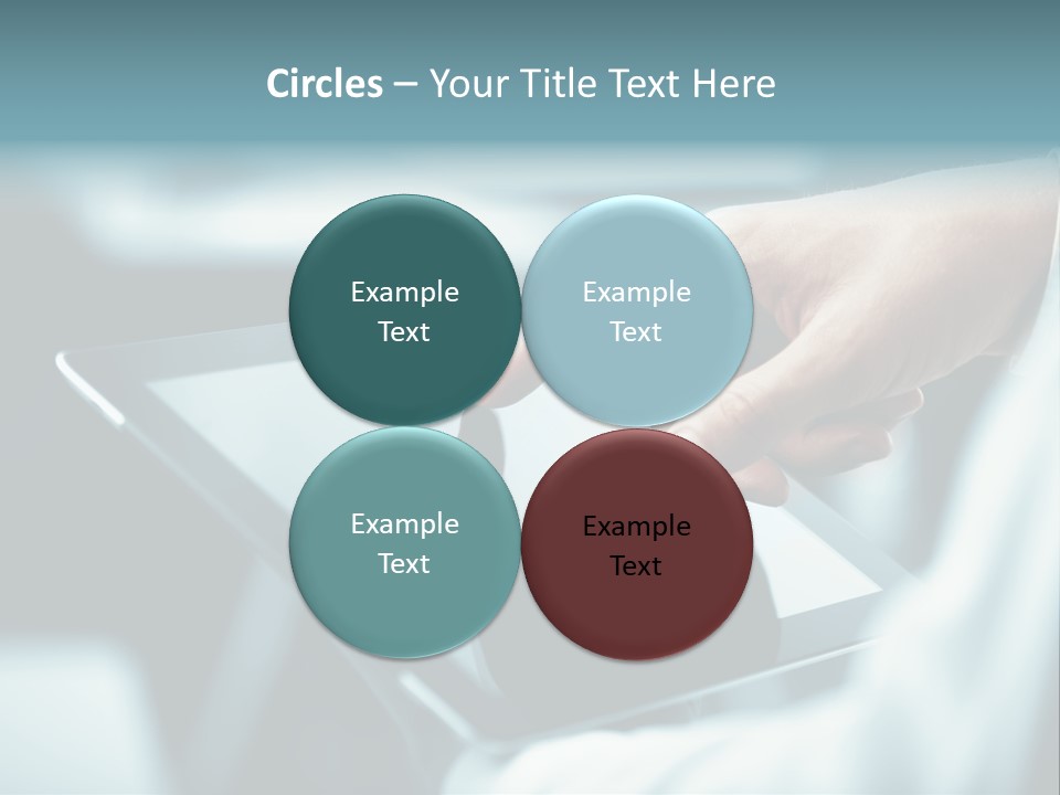 Adult Showing Object PowerPoint Template