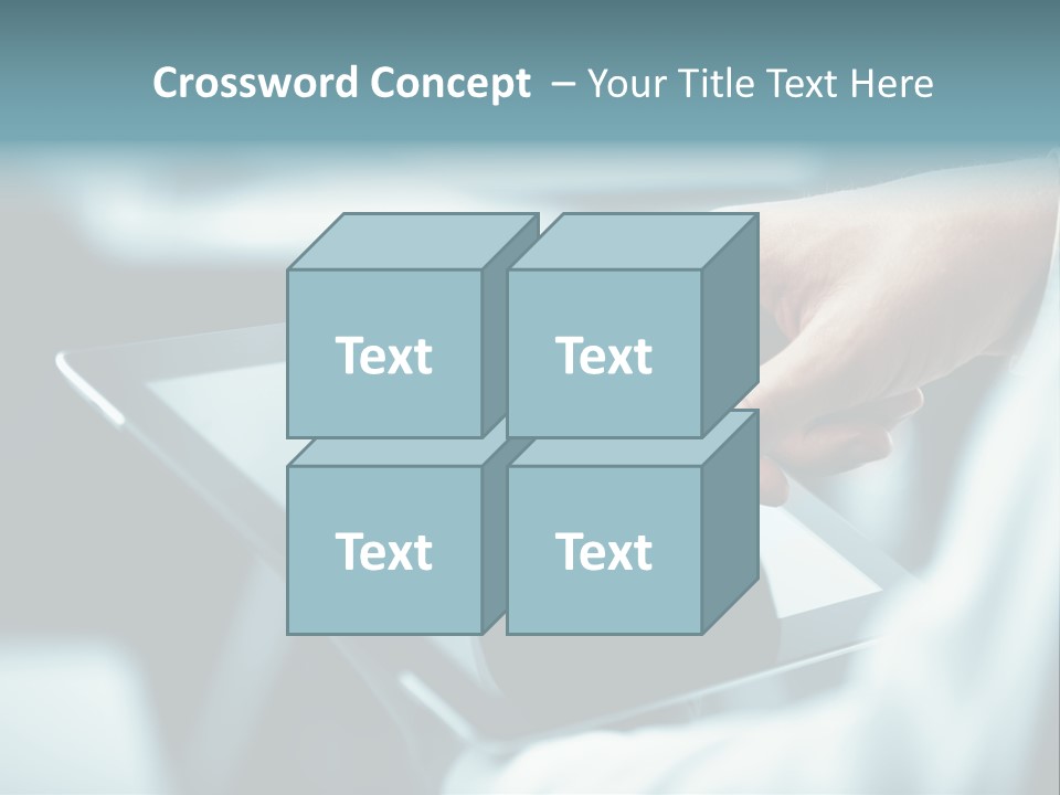 Adult Showing Object PowerPoint Template