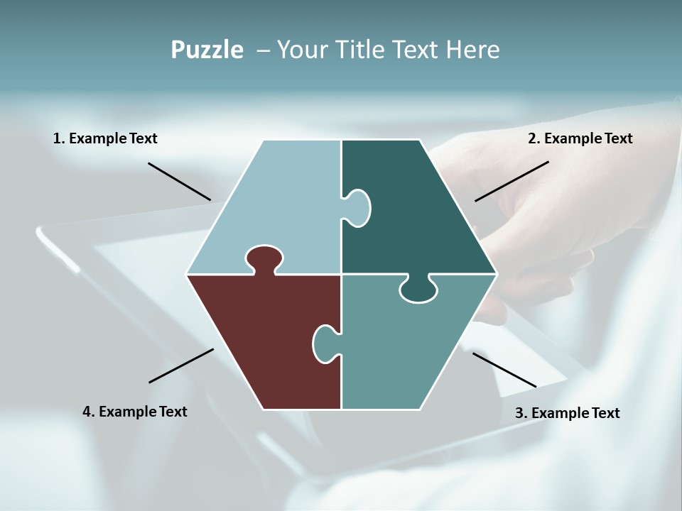 Adult Showing Object PowerPoint Template