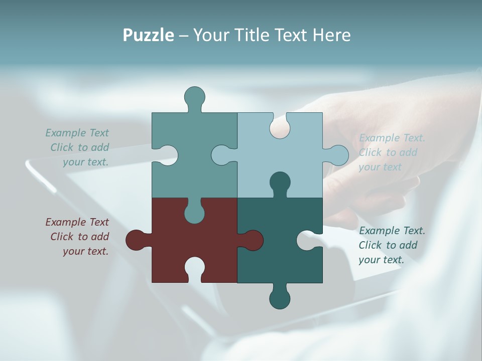 Adult Showing Object PowerPoint Template