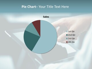 Adult Showing Object PowerPoint Template