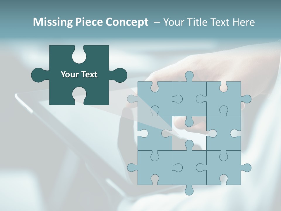 Adult Showing Object PowerPoint Template