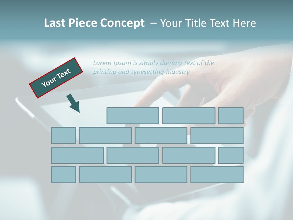 Adult Showing Object PowerPoint Template