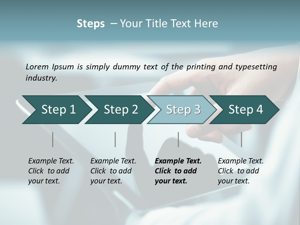 Adult Showing Object PowerPoint Template