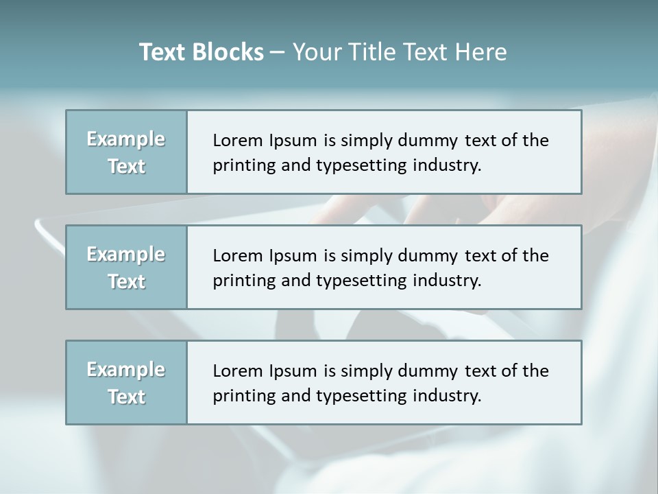 Adult Showing Object PowerPoint Template
