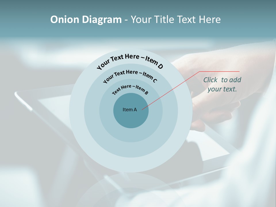 Adult Showing Object PowerPoint Template