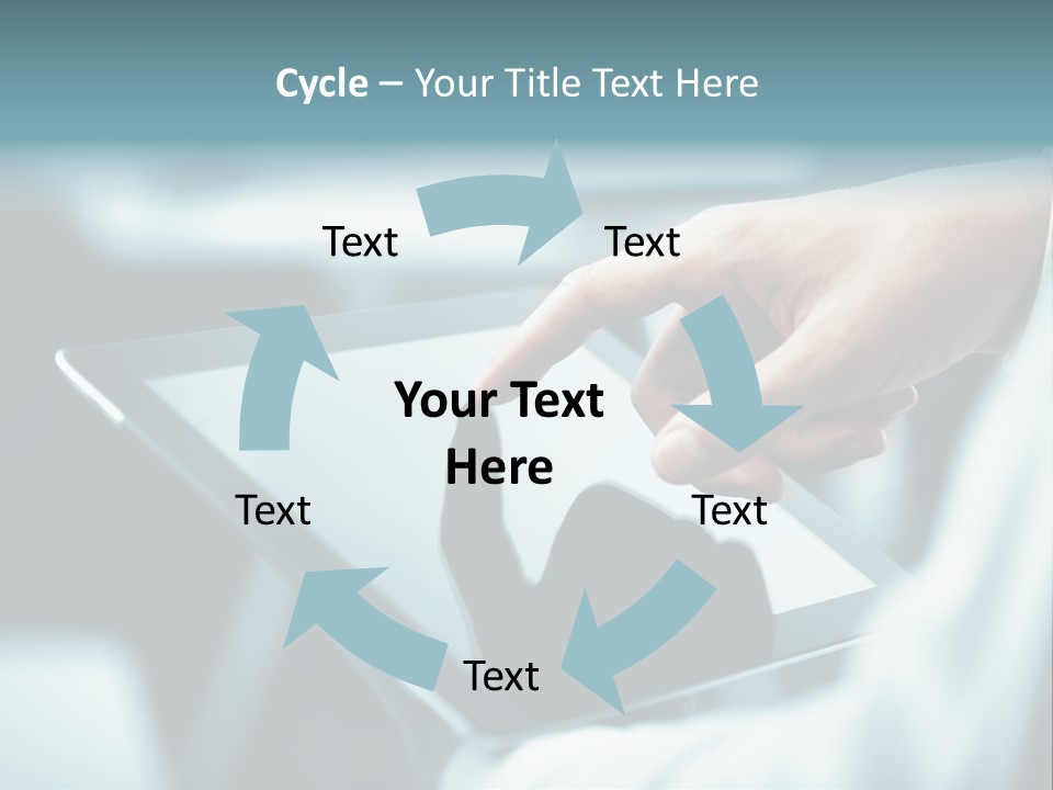 Adult Showing Object PowerPoint Template