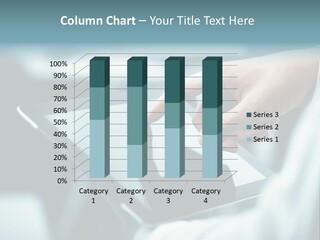 Adult Showing Object PowerPoint Template