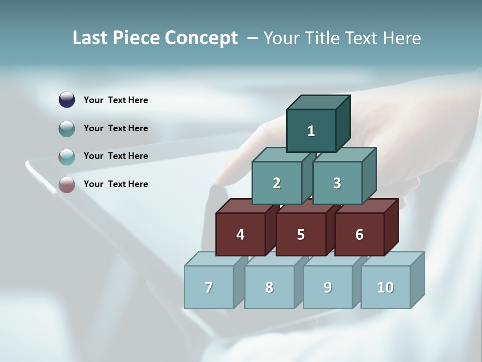 Adult Showing Object PowerPoint Template