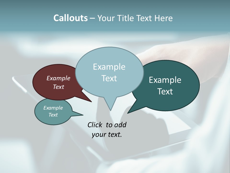 Adult Showing Object PowerPoint Template