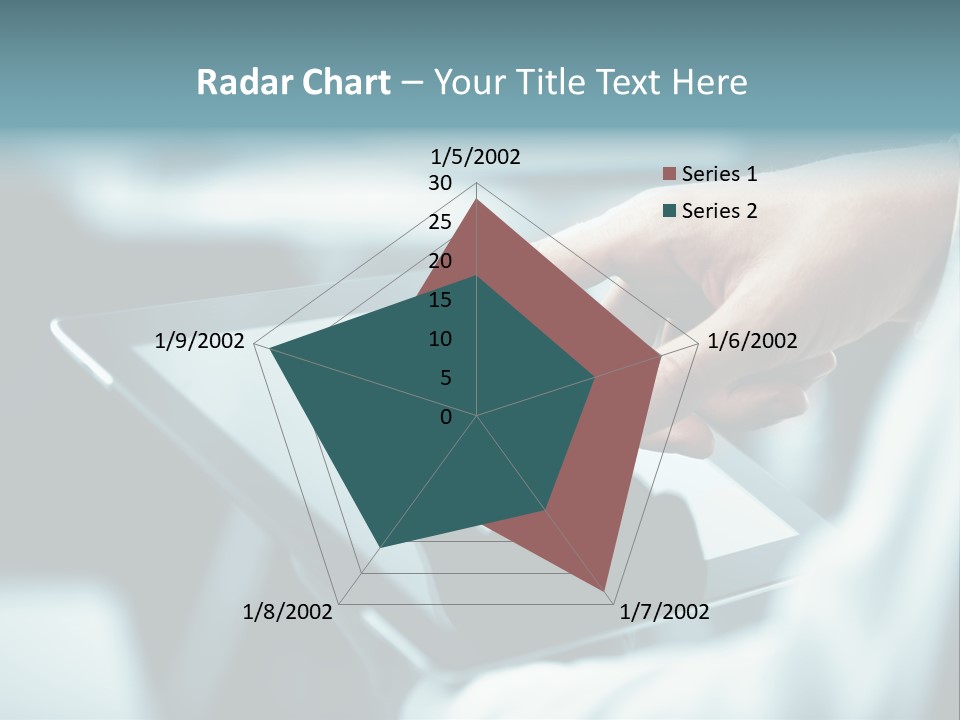 Adult Showing Object PowerPoint Template