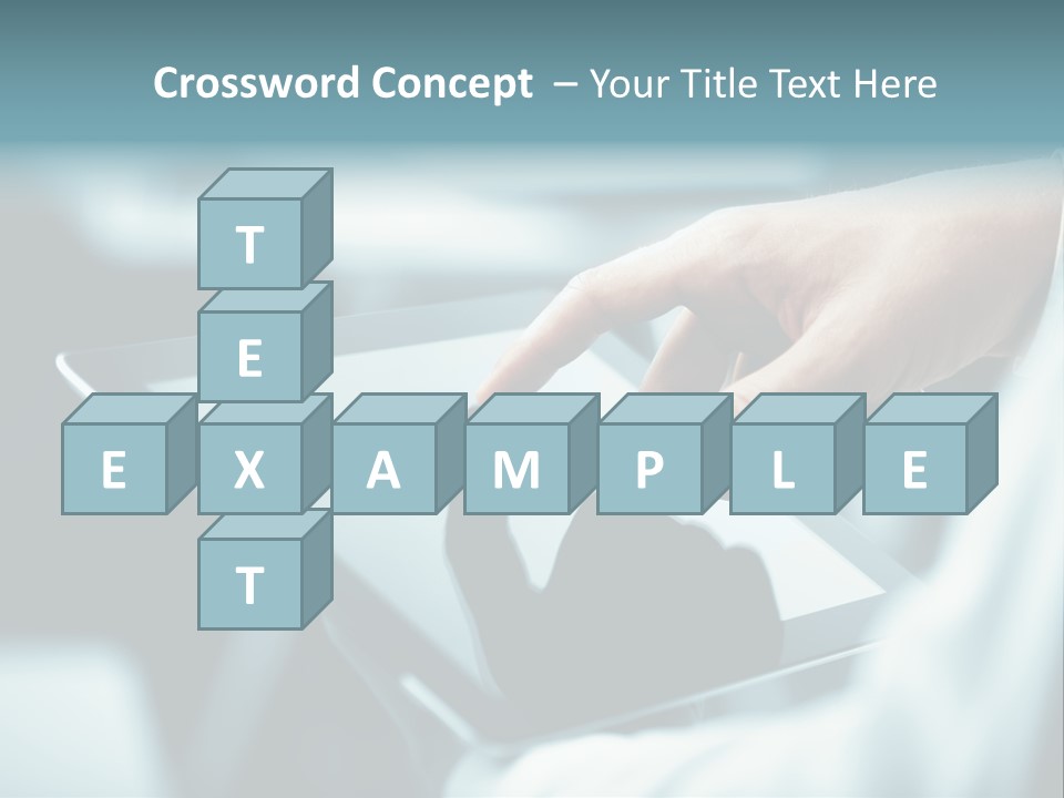 Adult Showing Object PowerPoint Template