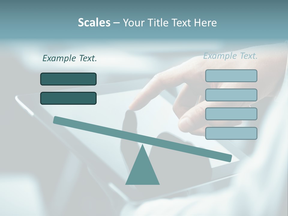 Adult Showing Object PowerPoint Template
