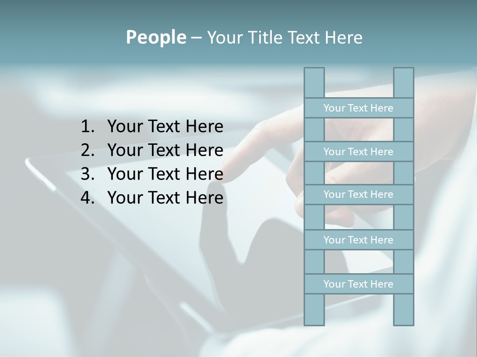 Adult Showing Object PowerPoint Template