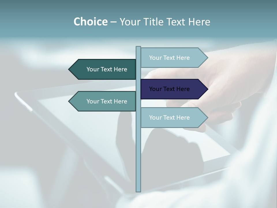 Adult Showing Object PowerPoint Template