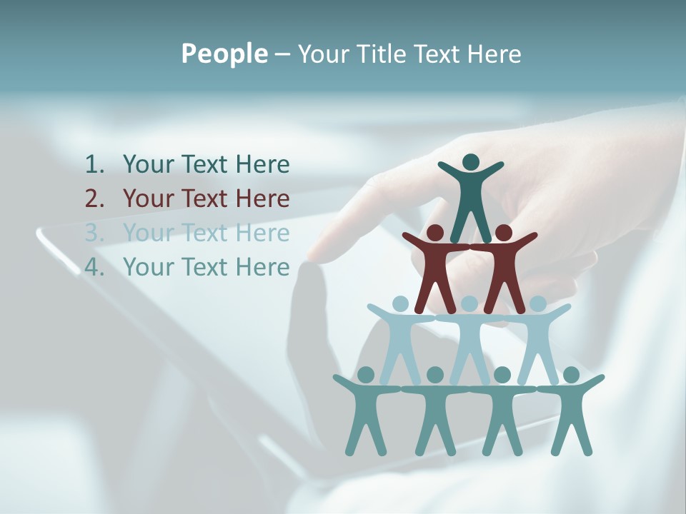 Adult Showing Object PowerPoint Template