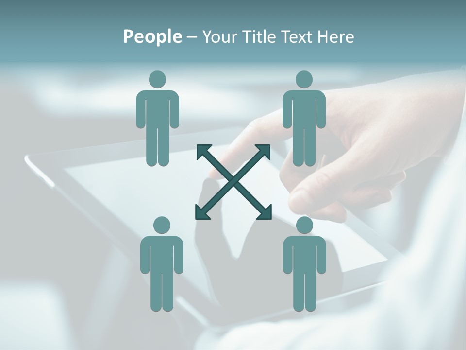 Adult Showing Object PowerPoint Template