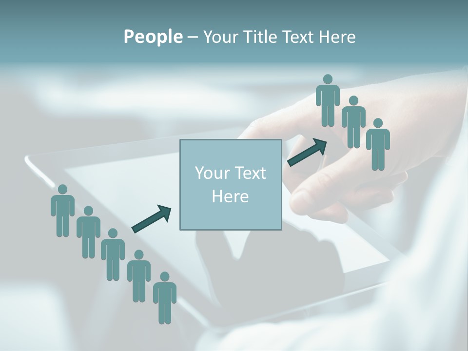 Adult Showing Object PowerPoint Template