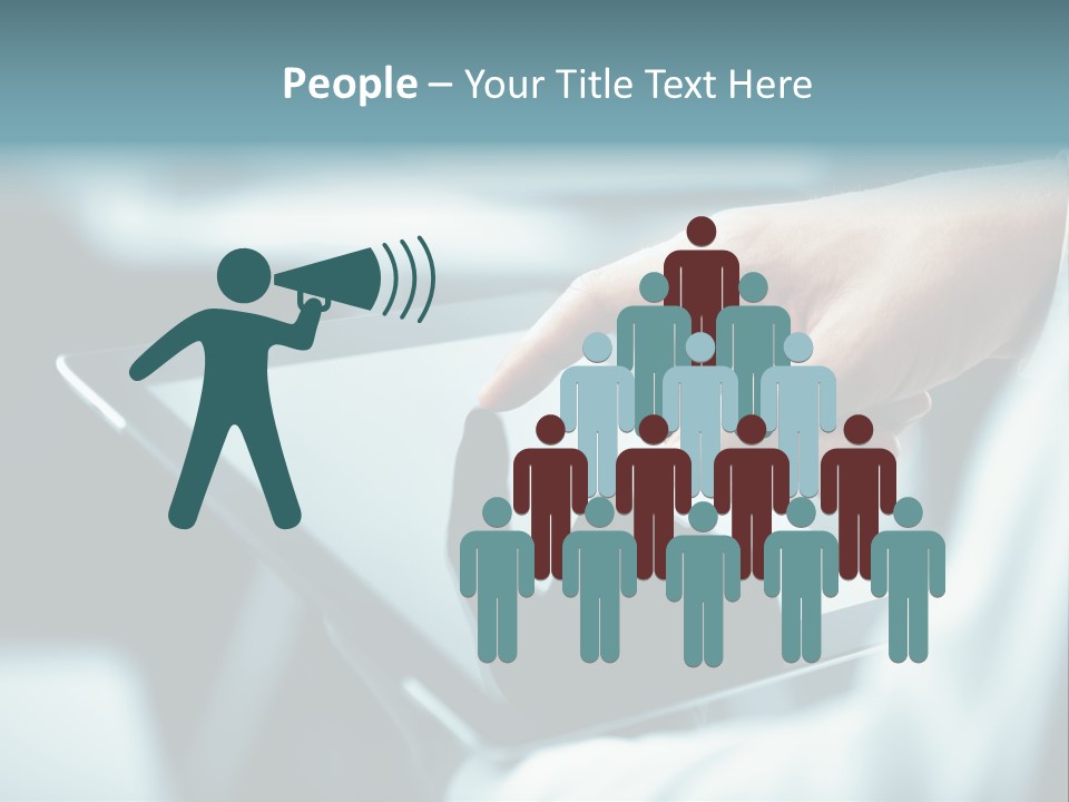 Adult Showing Object PowerPoint Template