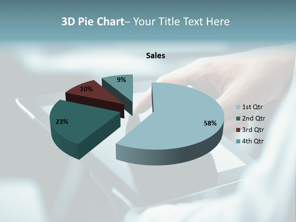 Adult Showing Object PowerPoint Template