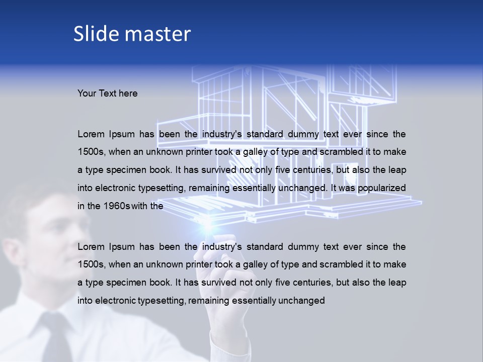 Sketch Plan Male PowerPoint Template