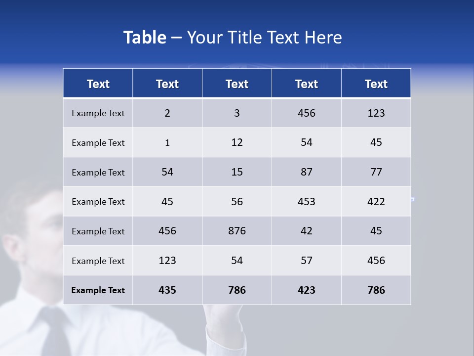 Sketch Plan Male PowerPoint Template