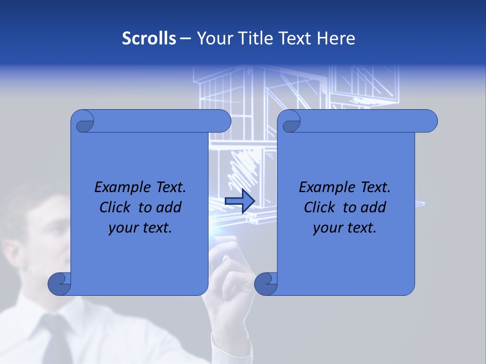 Sketch Plan Male PowerPoint Template