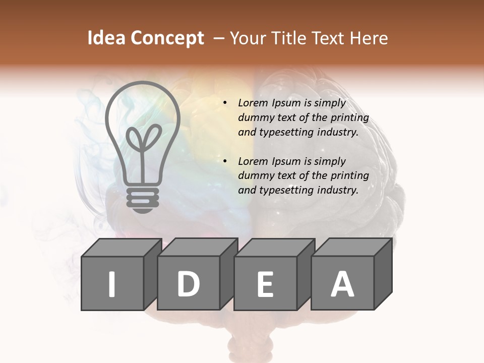 Knowledge Hemisphere Solution PowerPoint Template