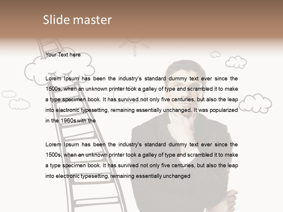 Businessman Research Concept PowerPoint Template