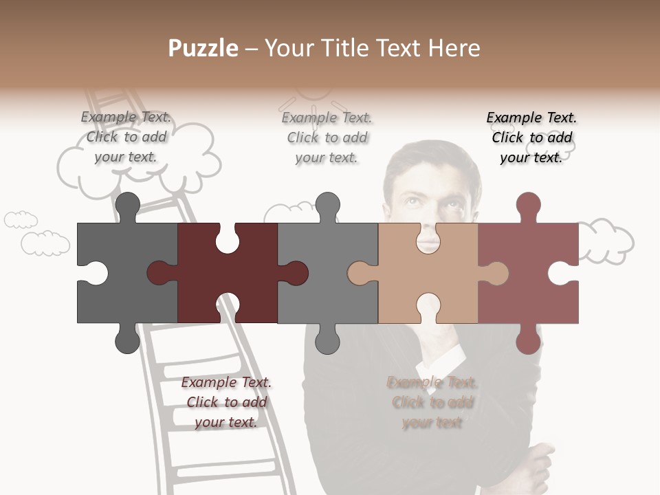 Businessman Research Concept PowerPoint Template