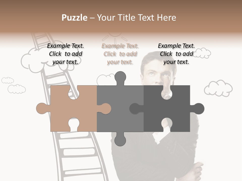 Businessman Research Concept PowerPoint Template