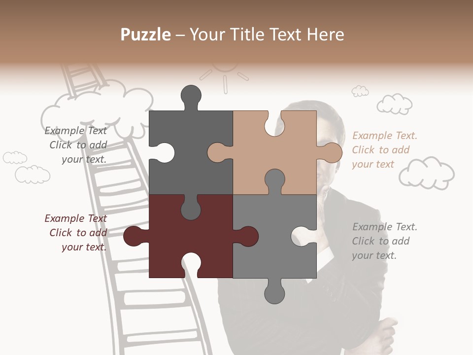 Businessman Research Concept PowerPoint Template