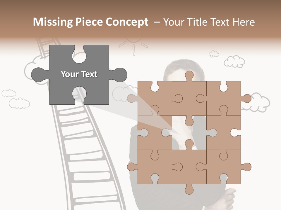 Businessman Research Concept PowerPoint Template