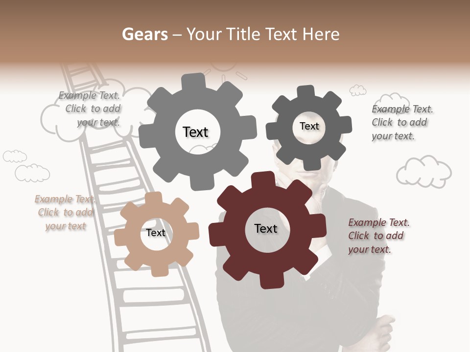 Businessman Research Concept PowerPoint Template