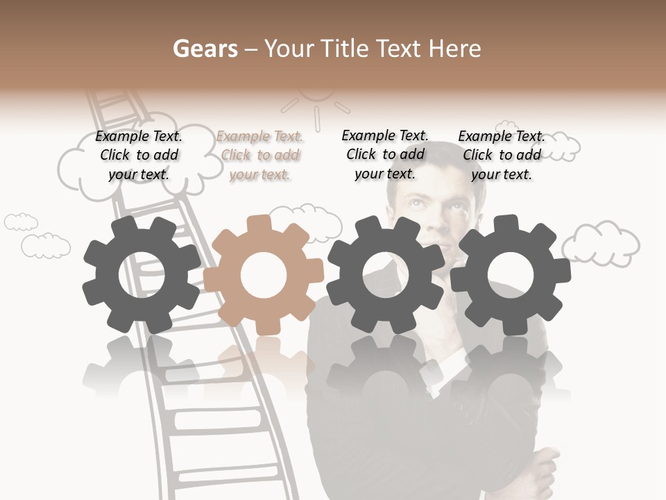 Businessman Research Concept PowerPoint Template