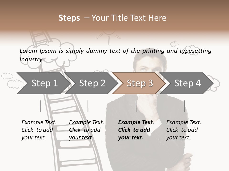 Businessman Research Concept PowerPoint Template