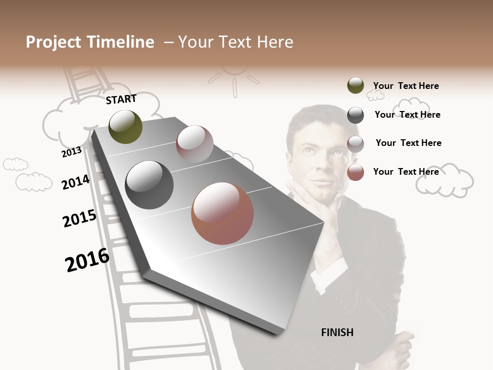 Businessman Research Concept PowerPoint Template