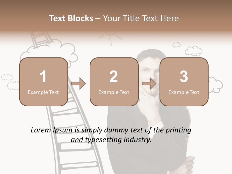 Businessman Research Concept PowerPoint Template