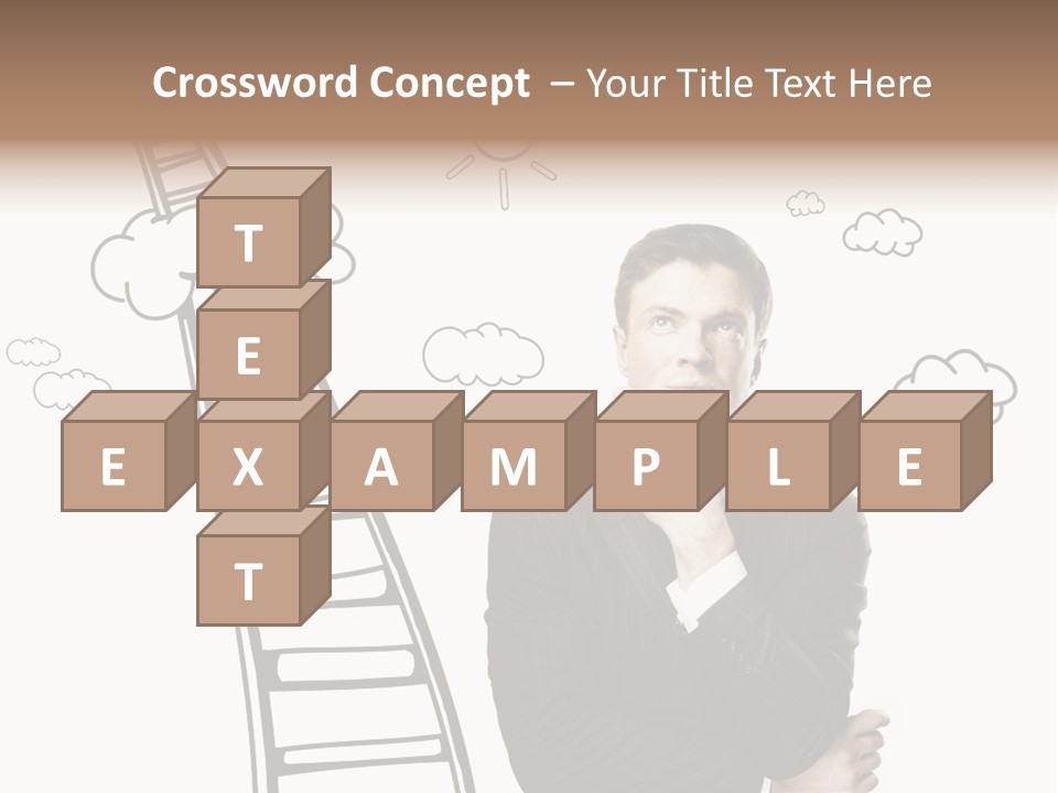 Businessman Research Concept PowerPoint Template