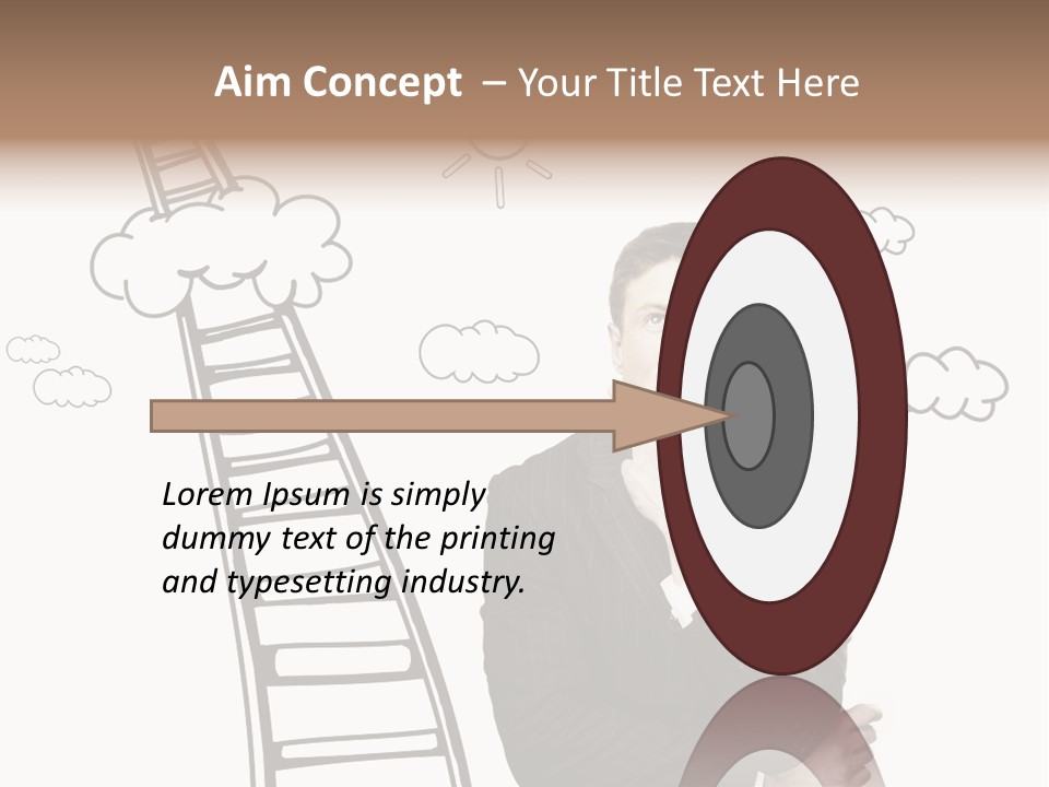 Businessman Research Concept PowerPoint Template