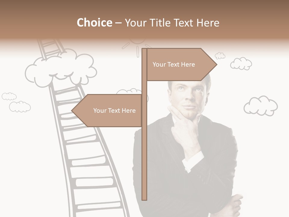 Businessman Research Concept PowerPoint Template