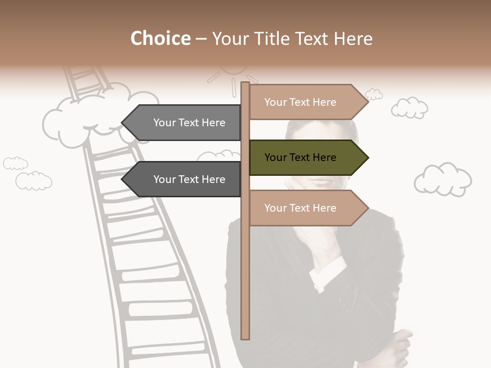 Businessman Research Concept PowerPoint Template