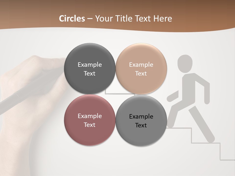 Caucasian Abstract Pencil PowerPoint Template