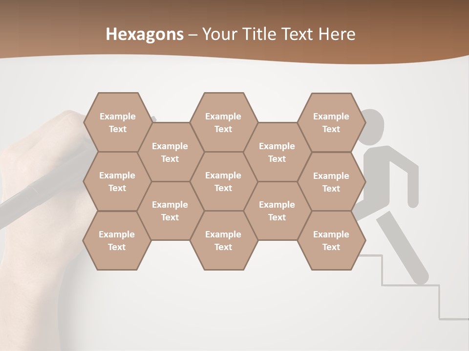 Caucasian Abstract Pencil PowerPoint Template