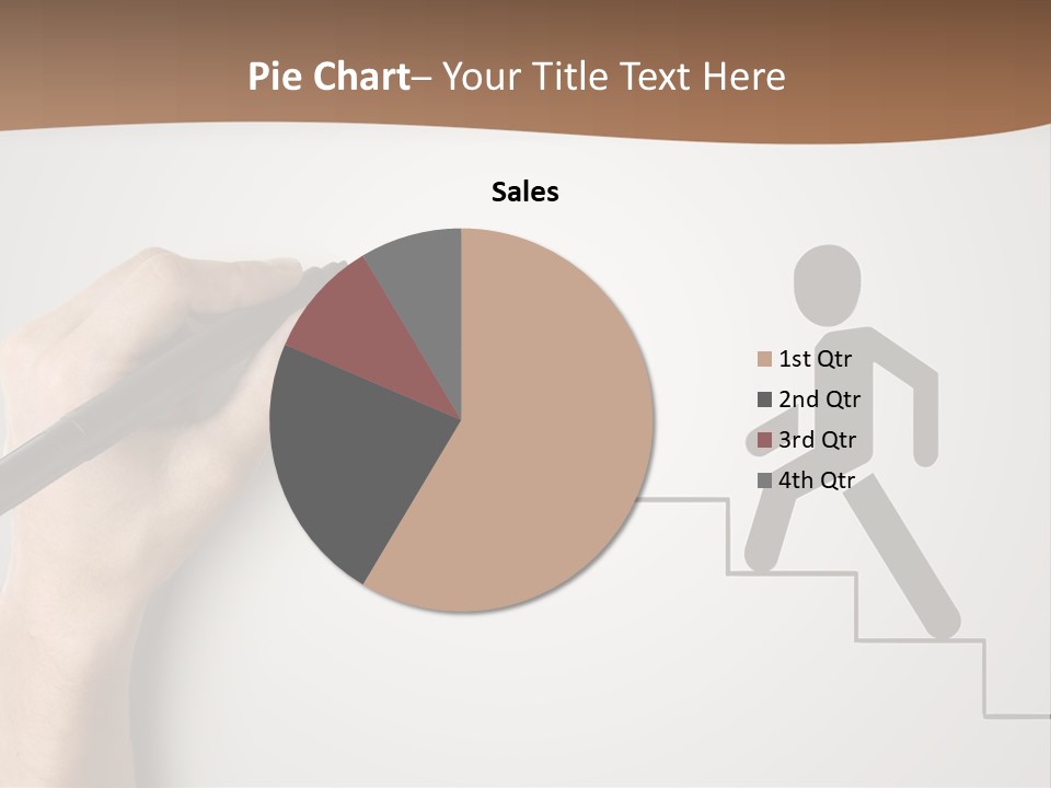 Caucasian Abstract Pencil PowerPoint Template